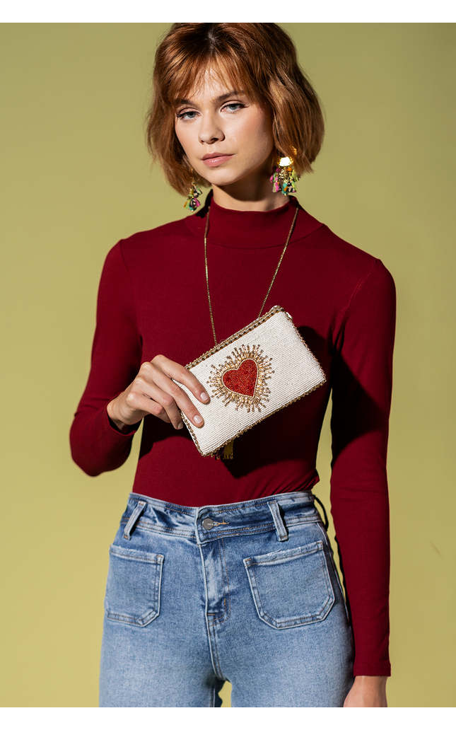 Heart Burst Crossbody Bag
