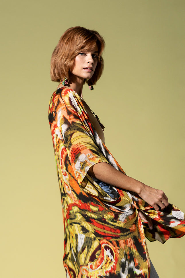 Ethereal Flame Kimono
