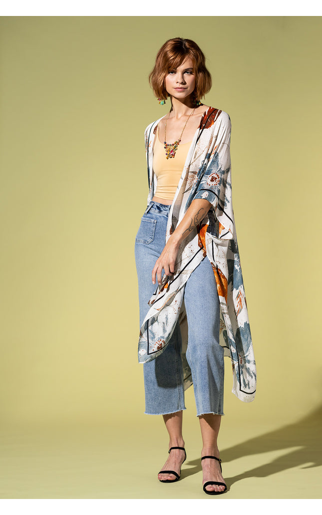 Speckled Blossom Drift Kimono