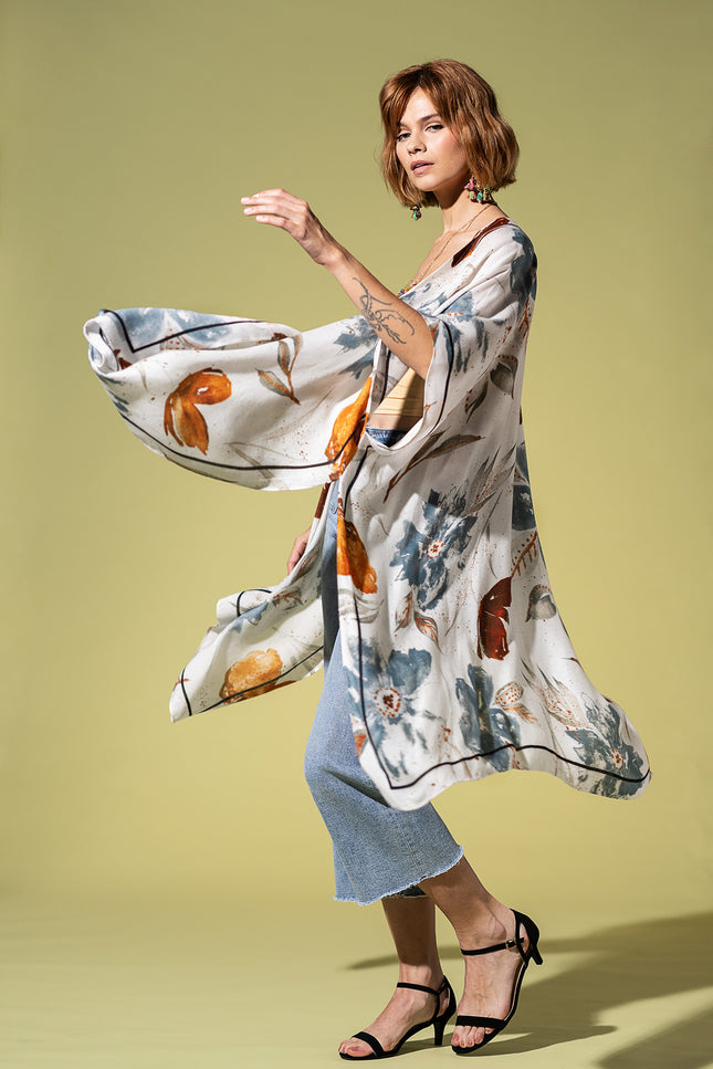 Speckled Blossom Drift Kimono