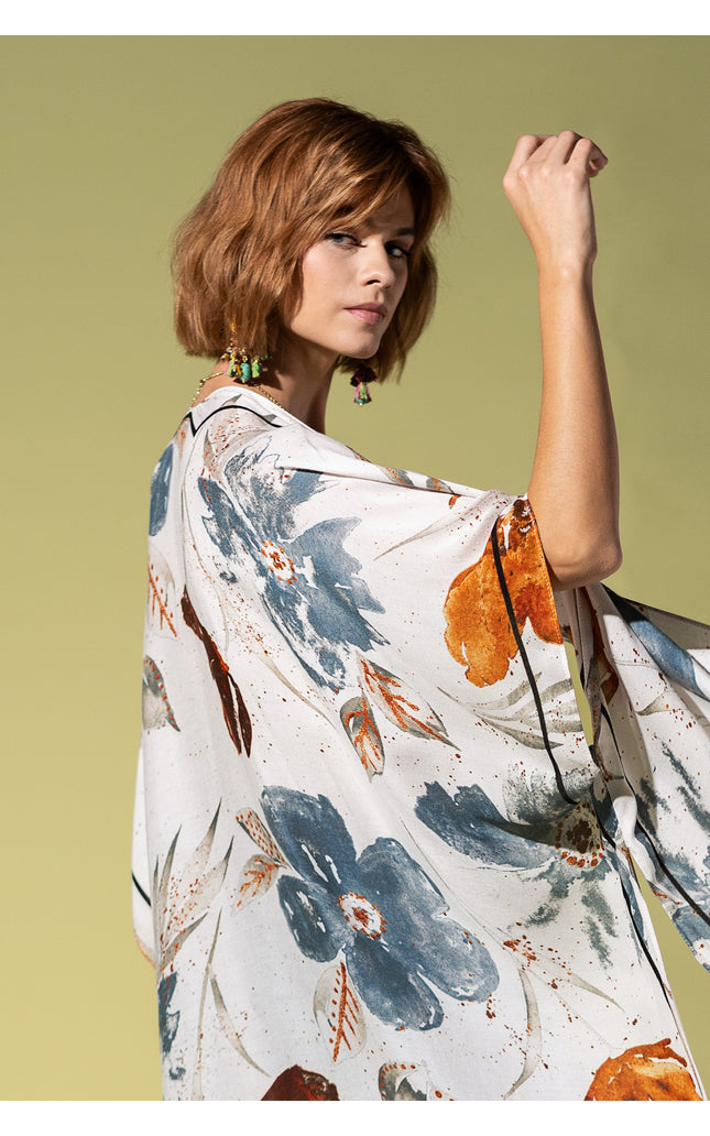 Speckled Blossom Drift Kimono