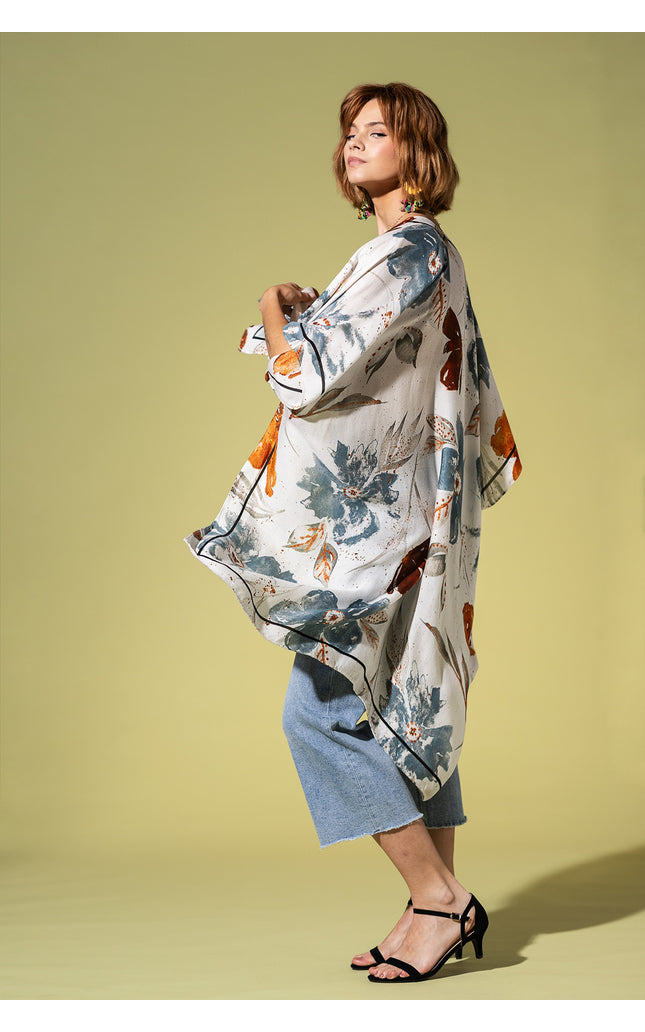 Speckled Blossom Drift Kimono