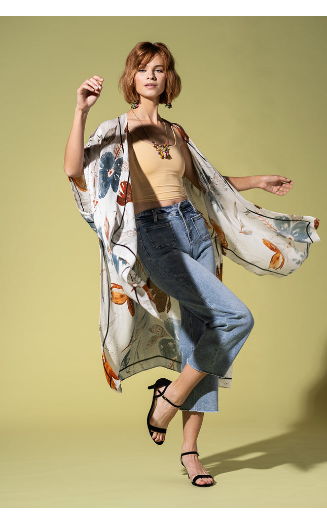 Speckled Blossom Drift Kimono