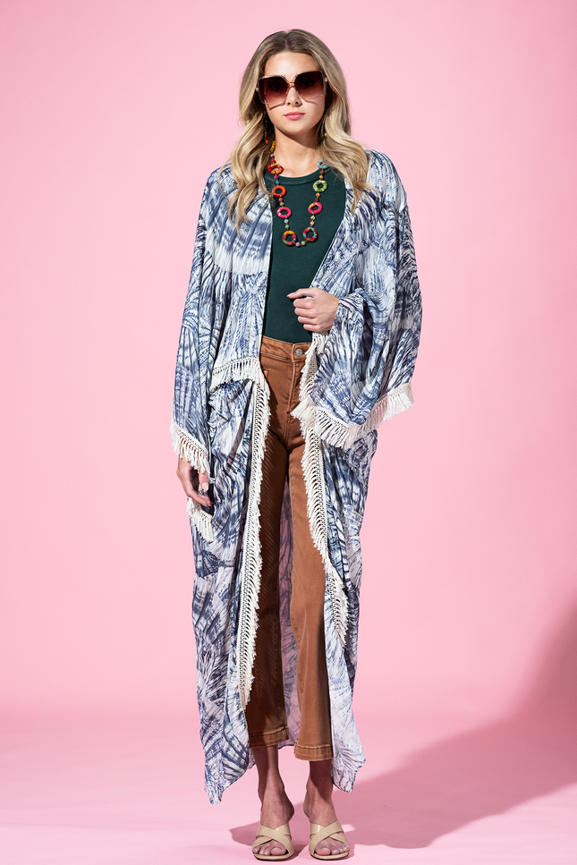 Indigo Drift Kimono