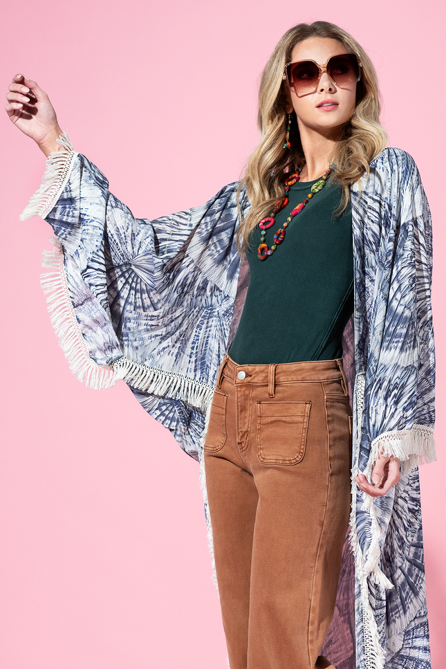 Indigo Drift Kimono