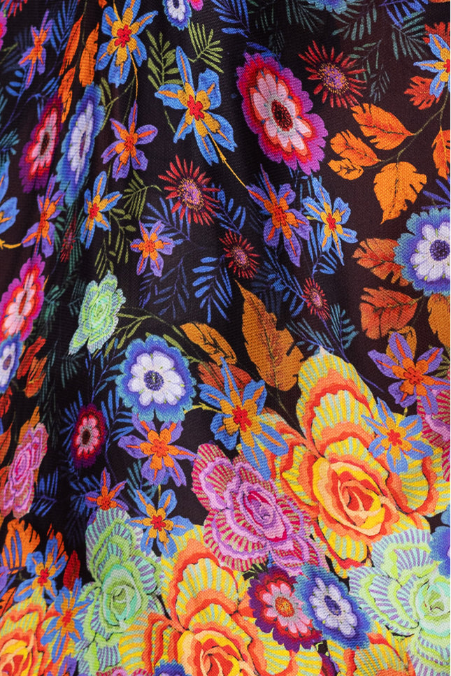 Vibrant Bloom Jacquard Kimono