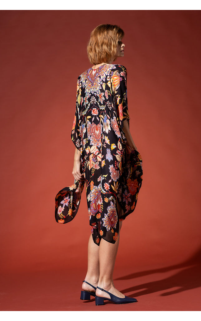 Floral Tapestry Jacquard Kimono