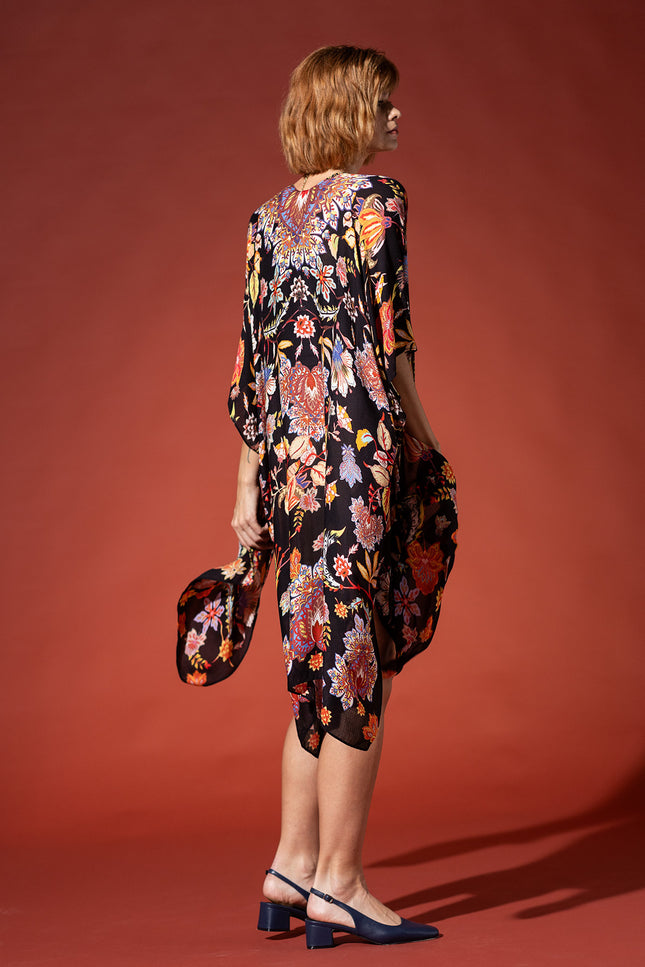 Floral Tapestry Jacquard Kimono