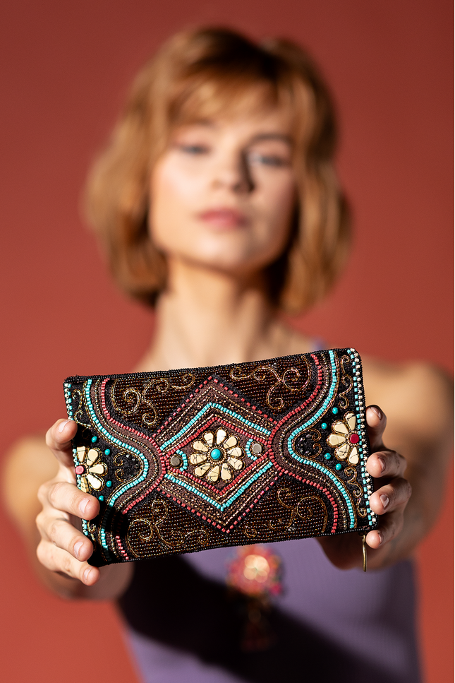Tapestry Crossbody Phone Bag