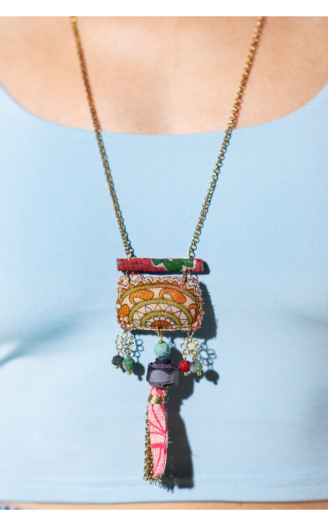 Ethnic Charm Pendant Necklace