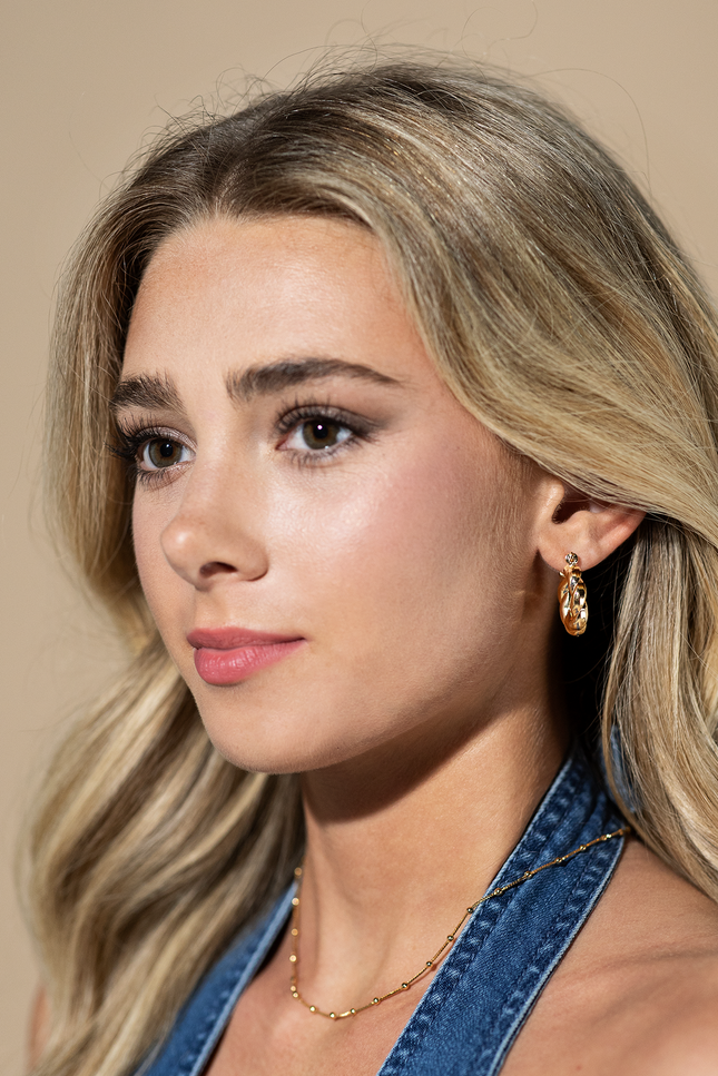 Solace Twist Hoop Earring
