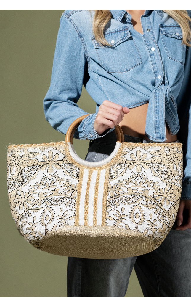 Denton Daisy Jute Bag