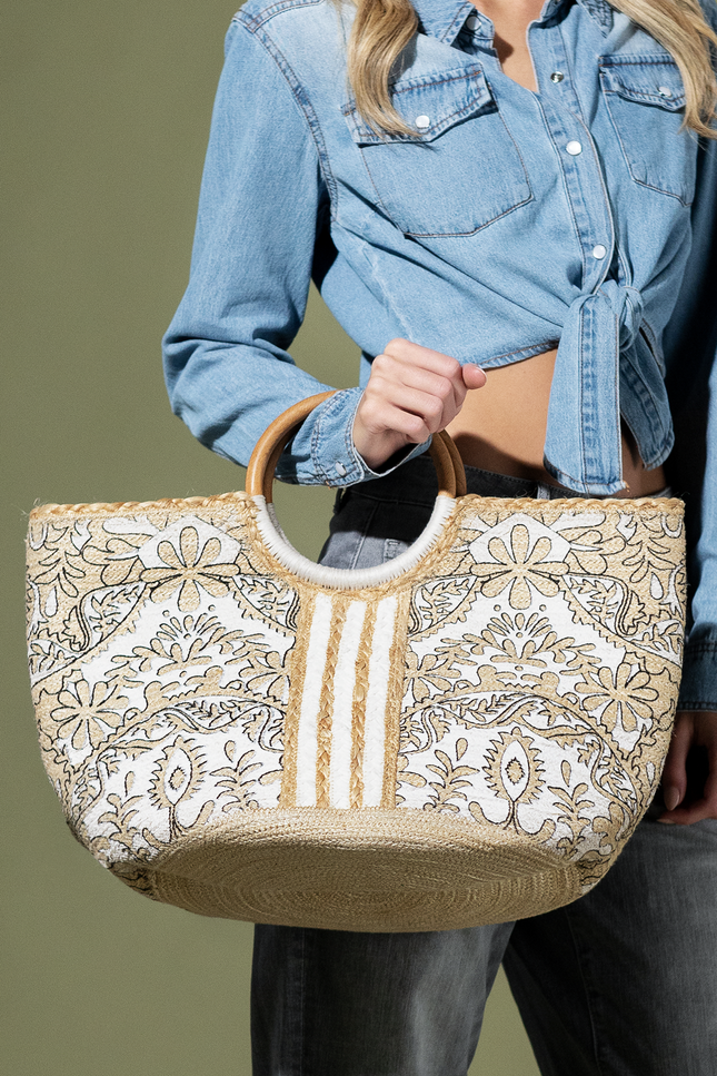 Denton Daisy Jute Bag