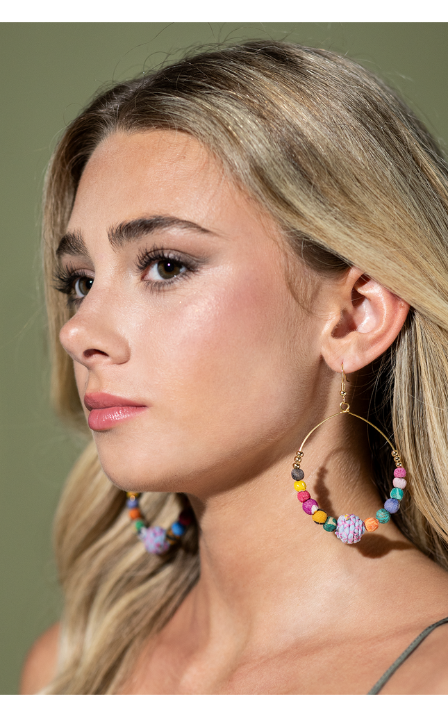 Harlan Upcycled Hoop Earrings