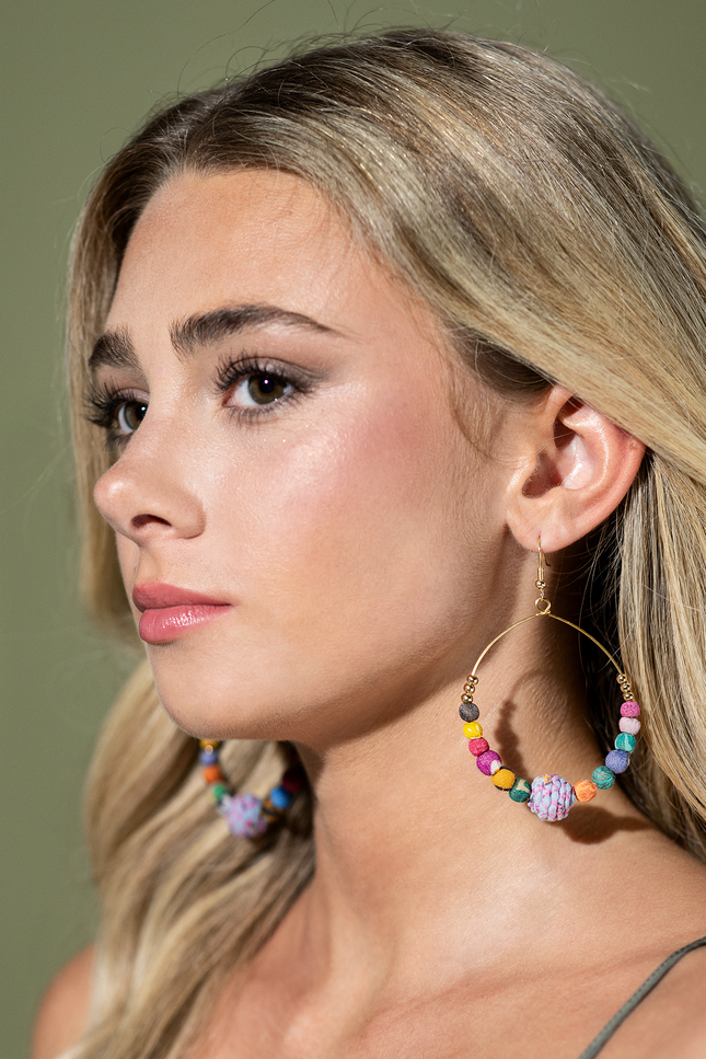 Harlan Upcycled Hoop Earrings