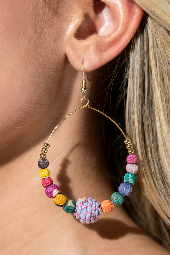 Harlan Upcycled Hoop Earrings