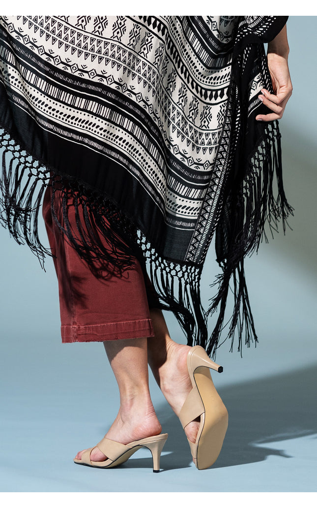 Tribal Fringe Flow Kimono