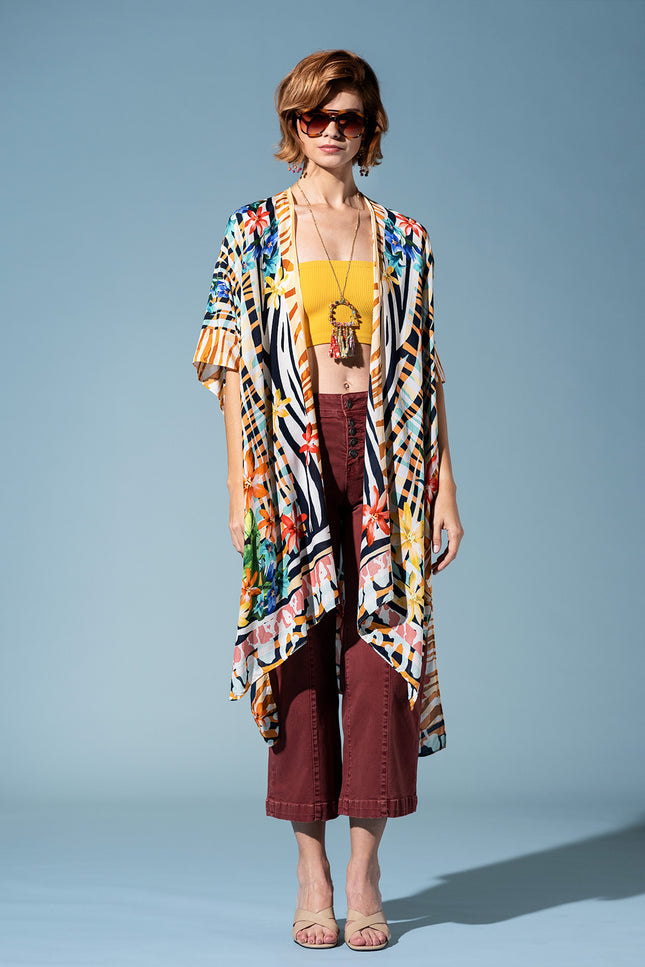 Safari Bloom Kimono