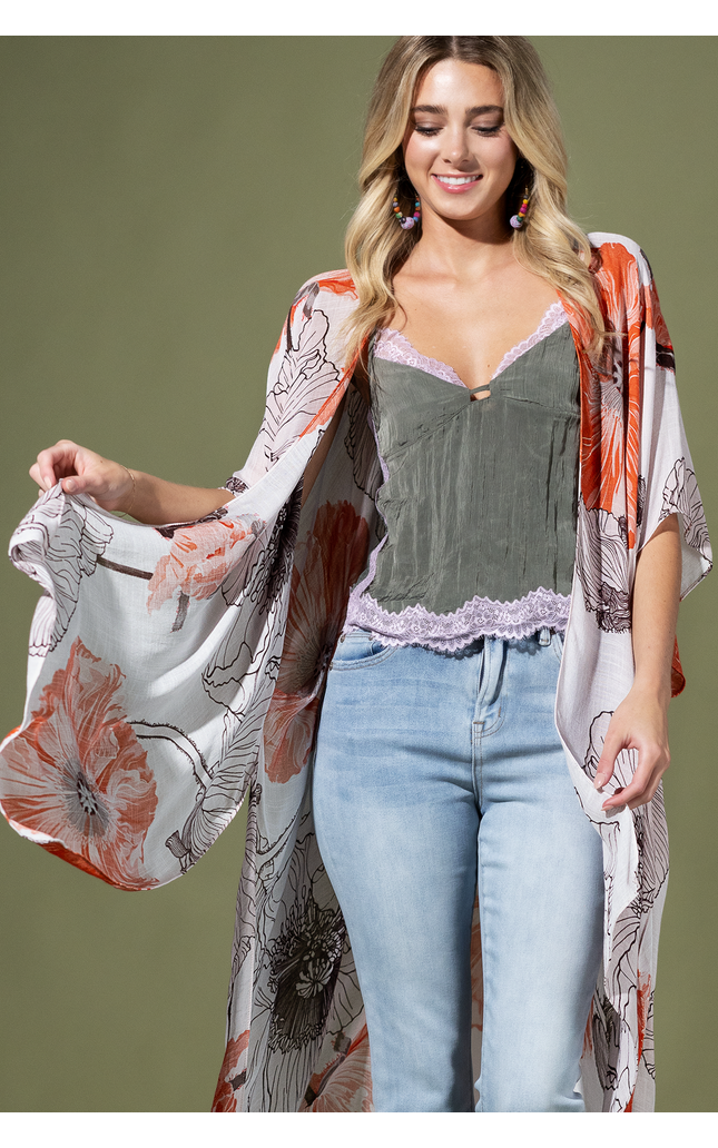 Tangerine Haze Kimono