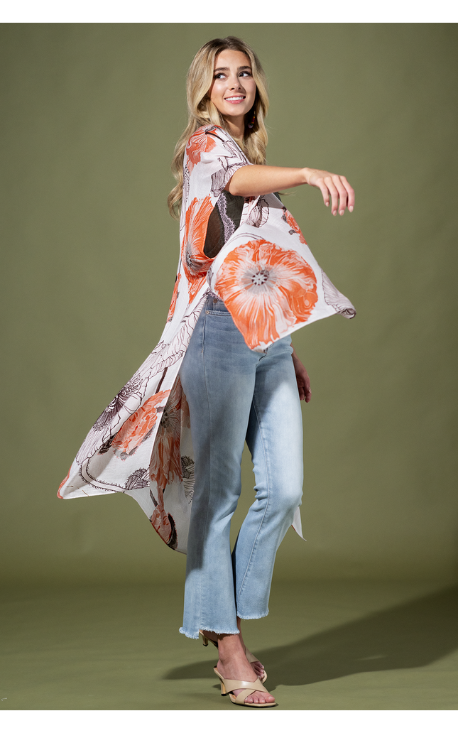 Tangerine Haze Kimono