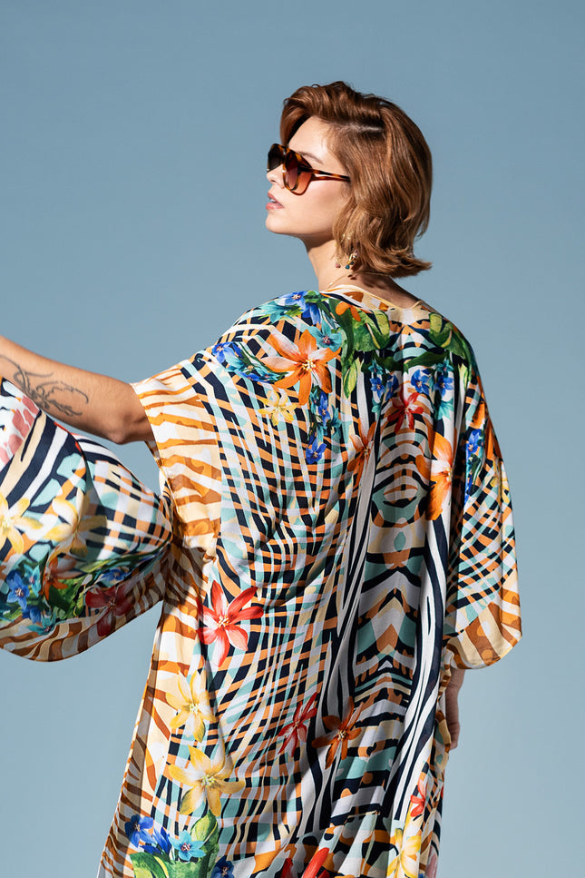 Safari Bloom Kimono