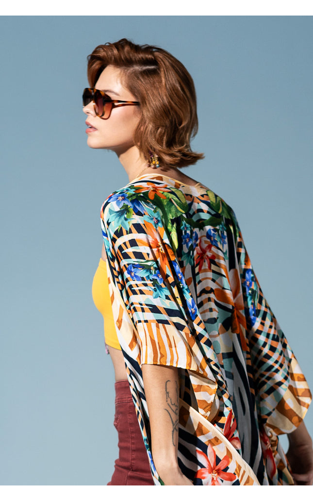Safari Bloom Kimono