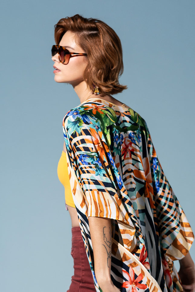 Safari Bloom Kimono