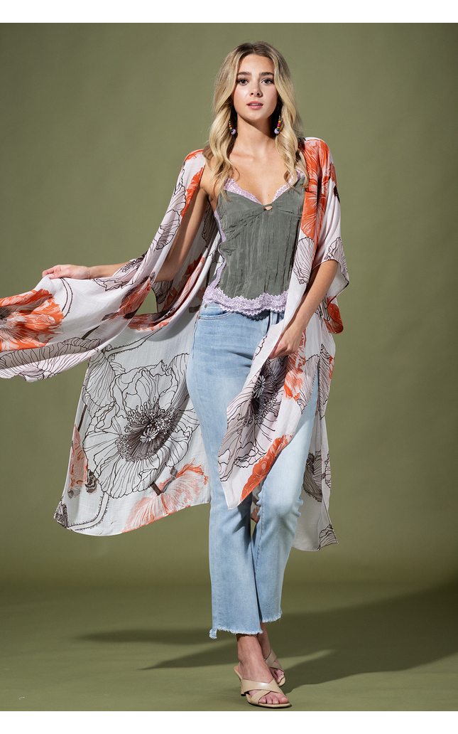 Tangerine Haze Kimono