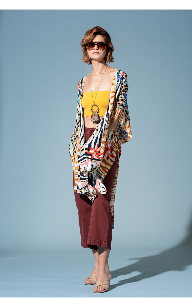 Safari Bloom Kimono