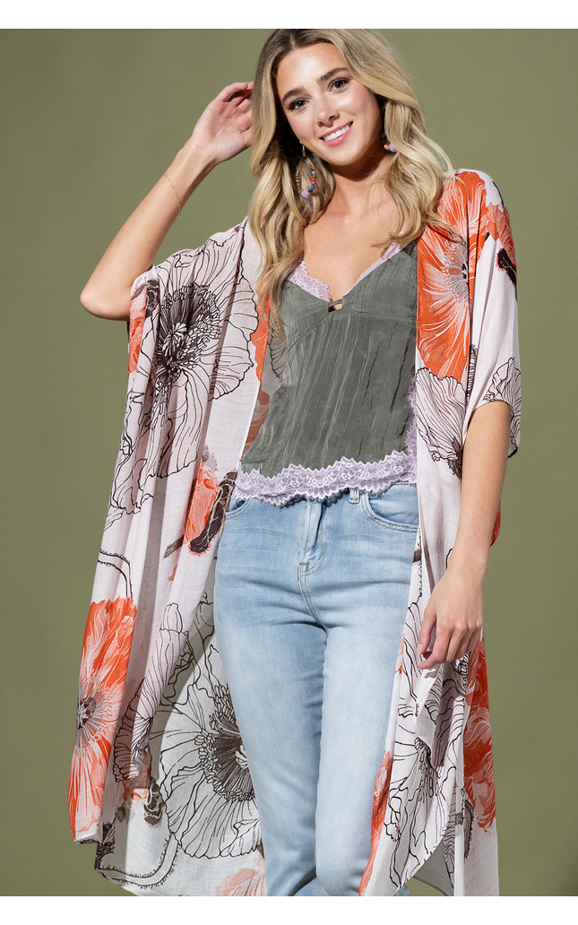 Tangerine Haze Kimono