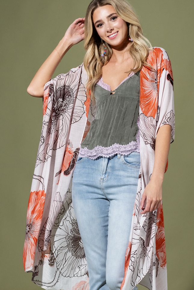 Tangerine Haze Kimono