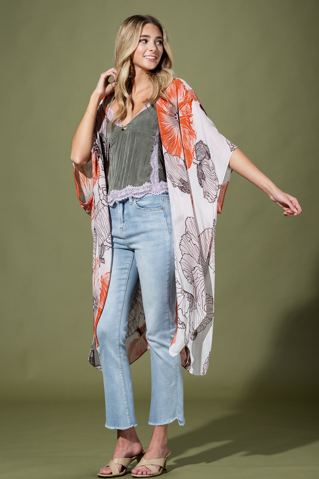 Tangerine Haze Kimono
