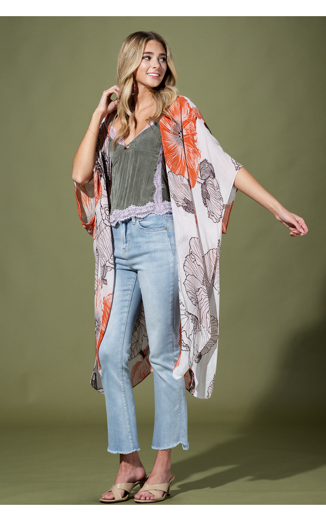 Tangerine Haze Kimono