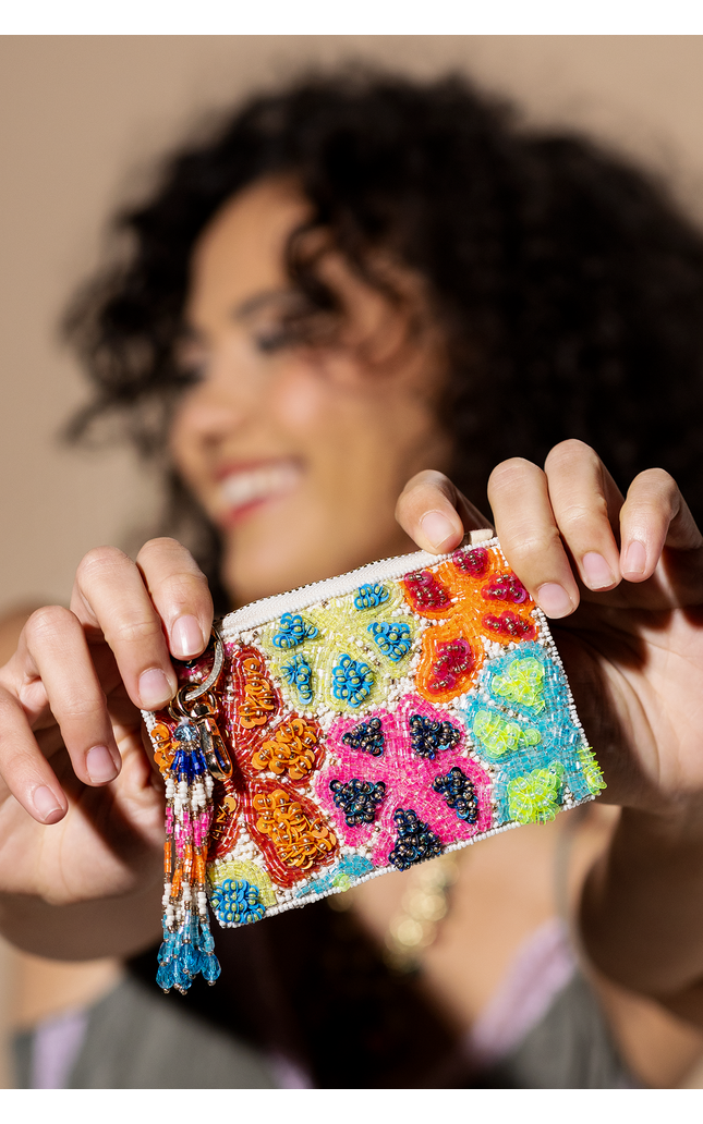 Groovy Petals Coin Pouch