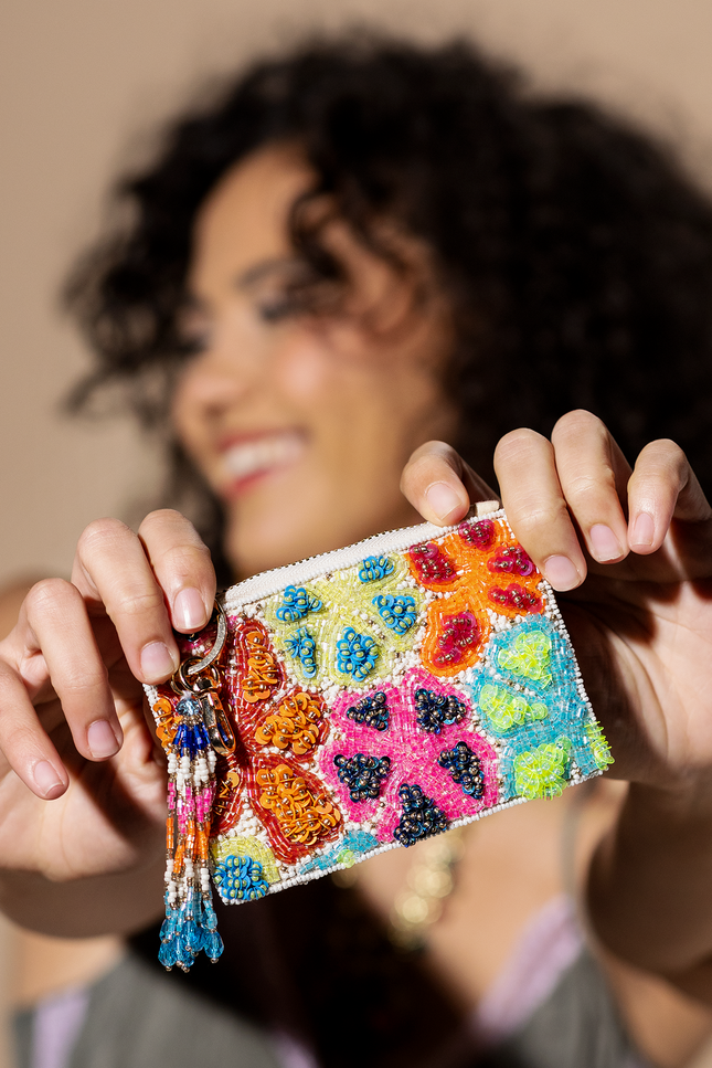 Groovy Petals Coin Pouch