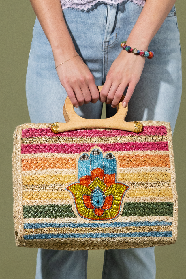 Tangier Touch Jute Bag