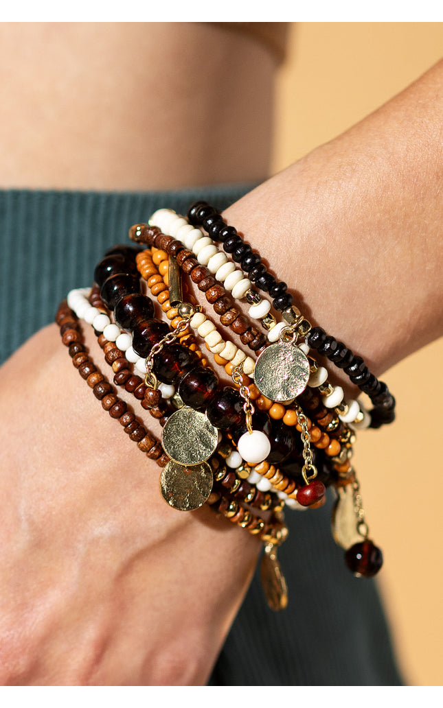 Earthy Elegance Layered Bracelet