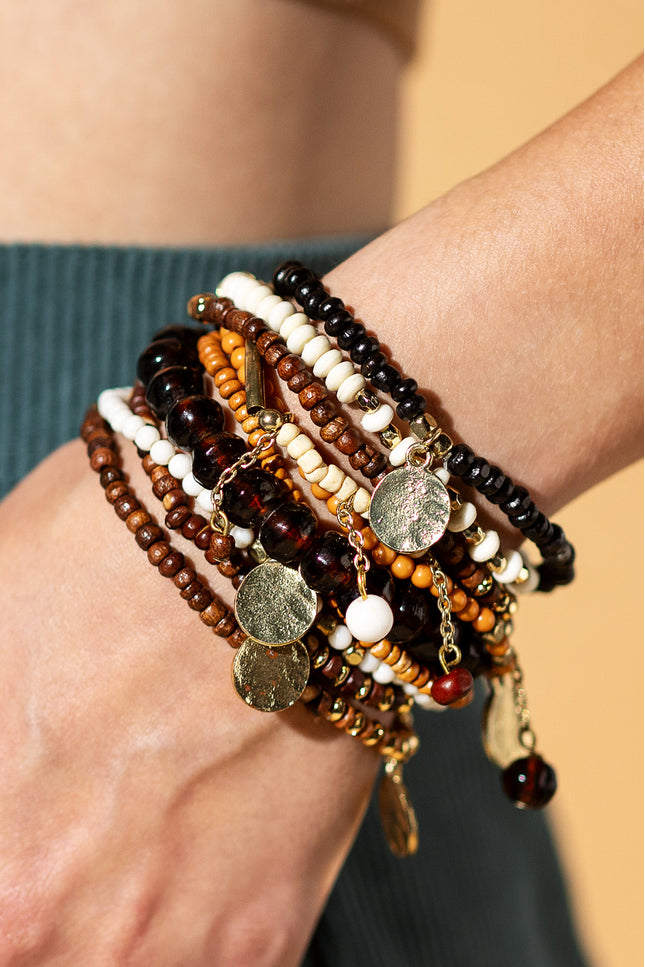 Earthy Elegance Layered Bracelet