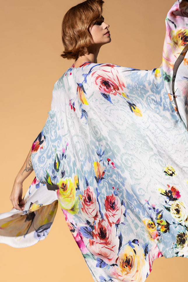 Pastel Watercolor Kimono