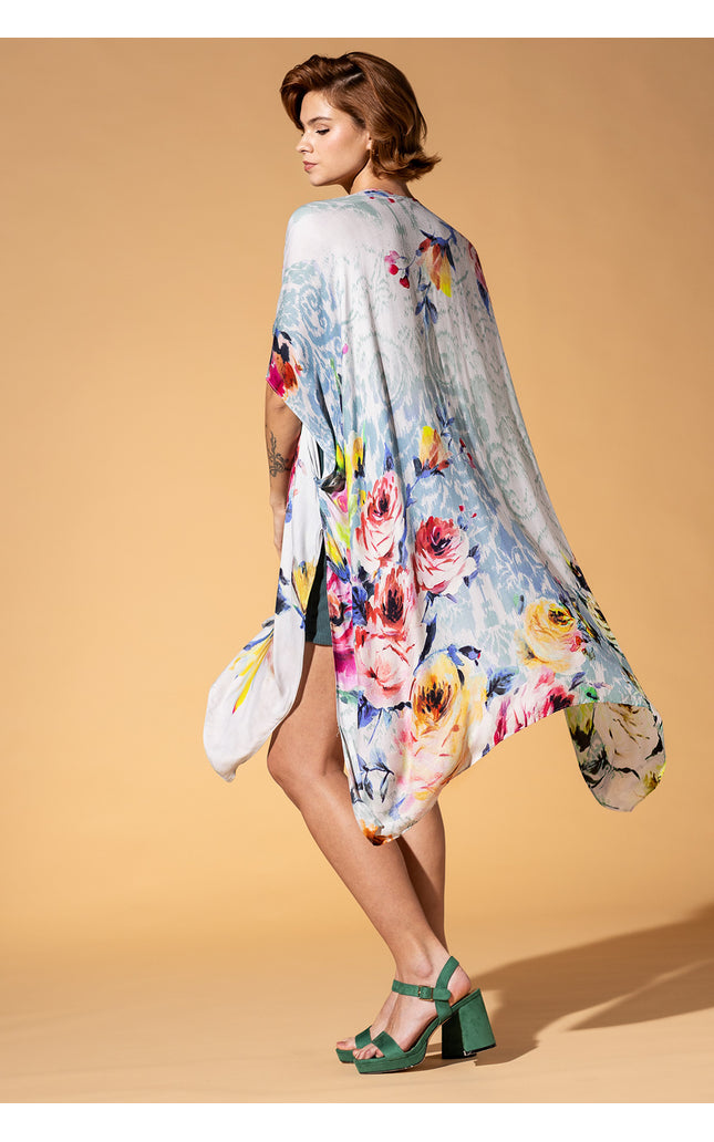 Pastel Watercolor Kimono