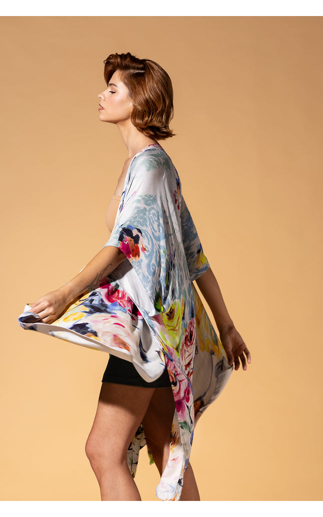 Pastel Watercolor Kimono