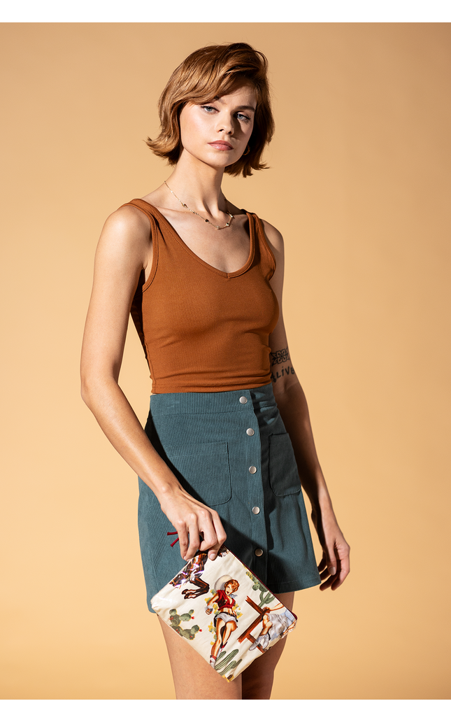 Western Pinup Cowgirl Accessory Pouch