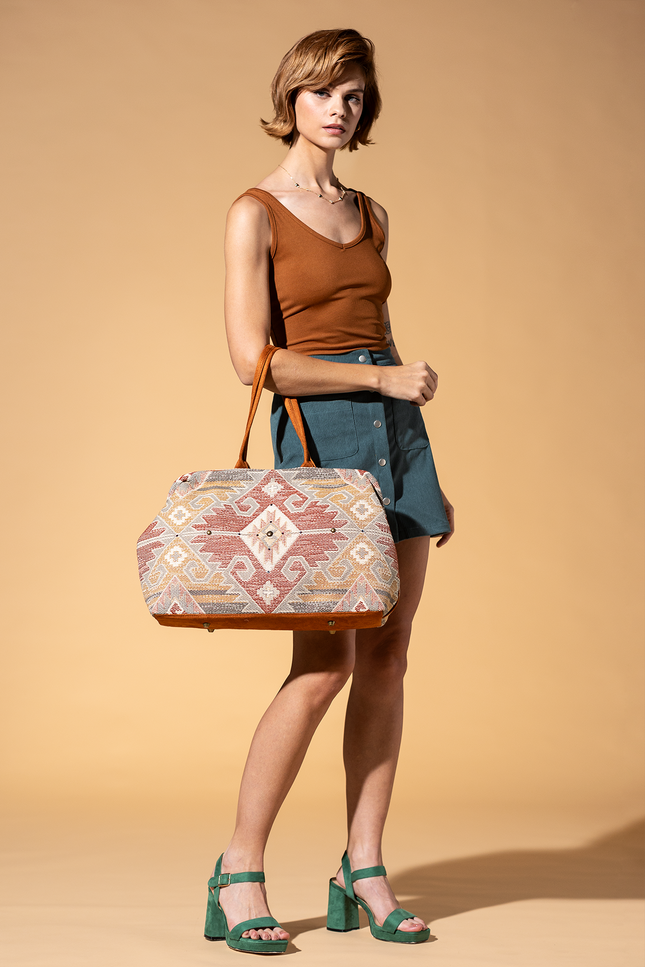 Blaze Pioneer: Modern Tapestry Doctor Bag with Metal Frame