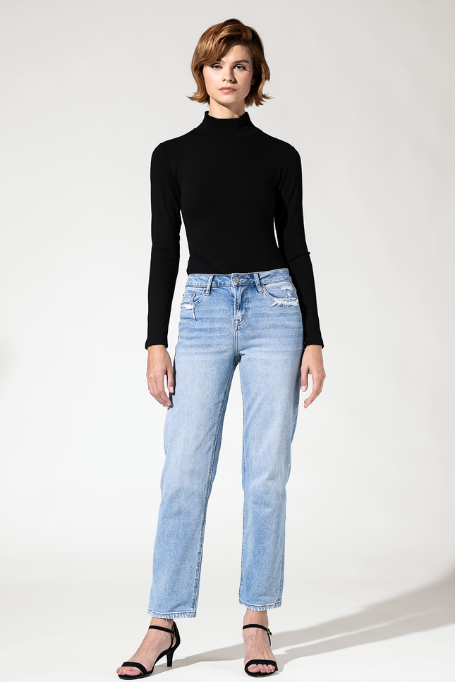 High Rise Baggy Straight