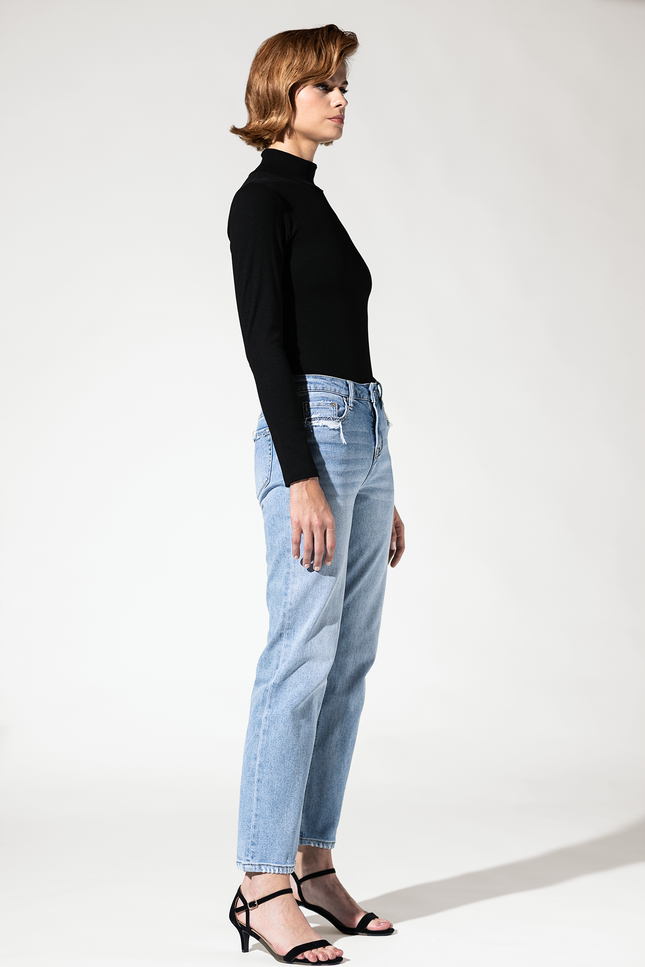 High Rise Baggy Straight