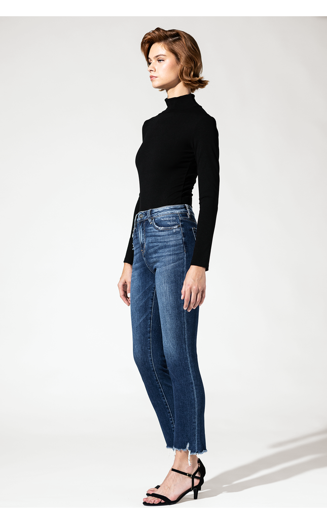 Super High Rise Straight Leg with Step Hem