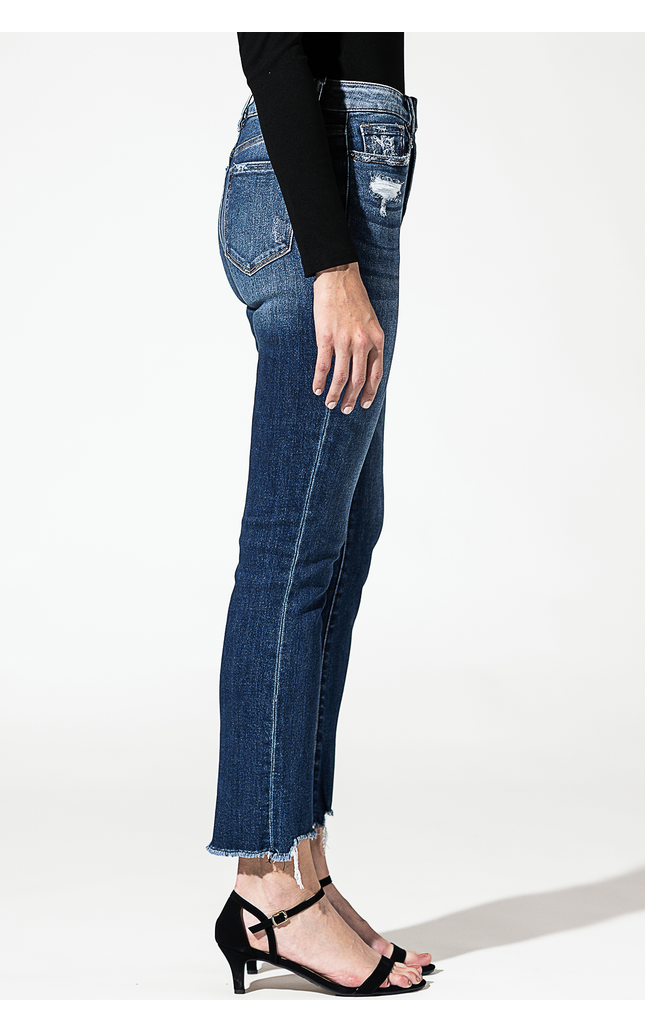 Super High Rise Straight Leg with Step Hem