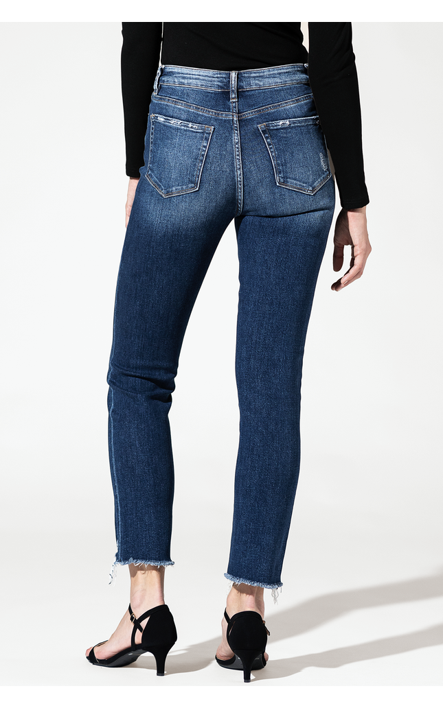 Super High Rise Straight Leg with Step Hem