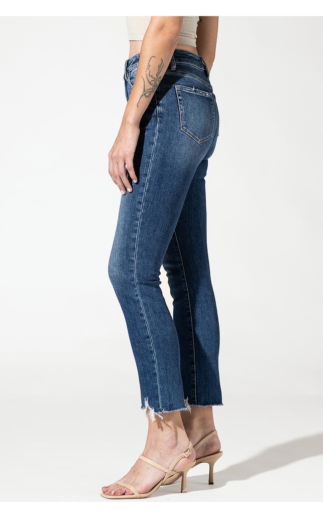 Super High Rise Straight Leg with Step Hem