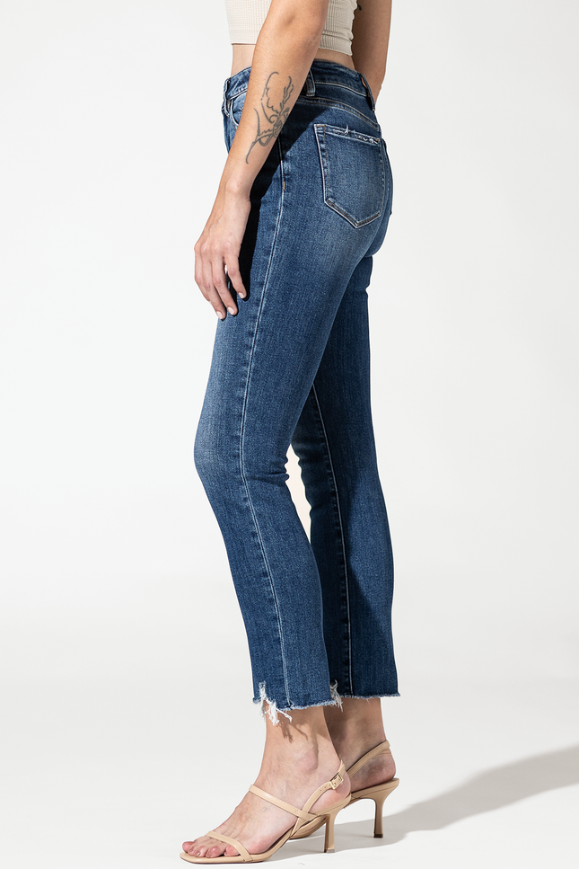 Super High Rise Straight Leg with Step Hem